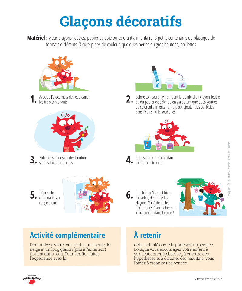 Glaçons décoratifs
