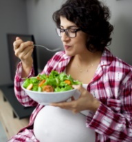A pregnant vegetarian