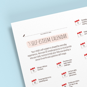 Self-esteem calendar
