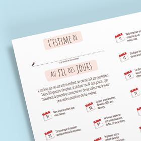 L'estime au fil des jours