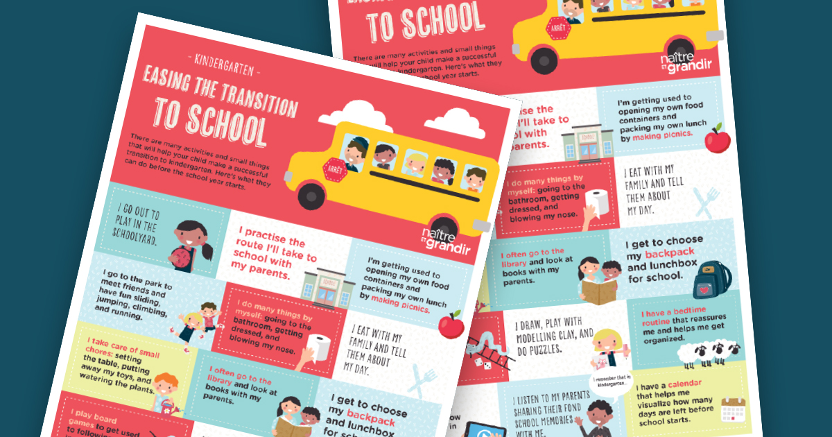 Kindergarten: Easing the transition to school