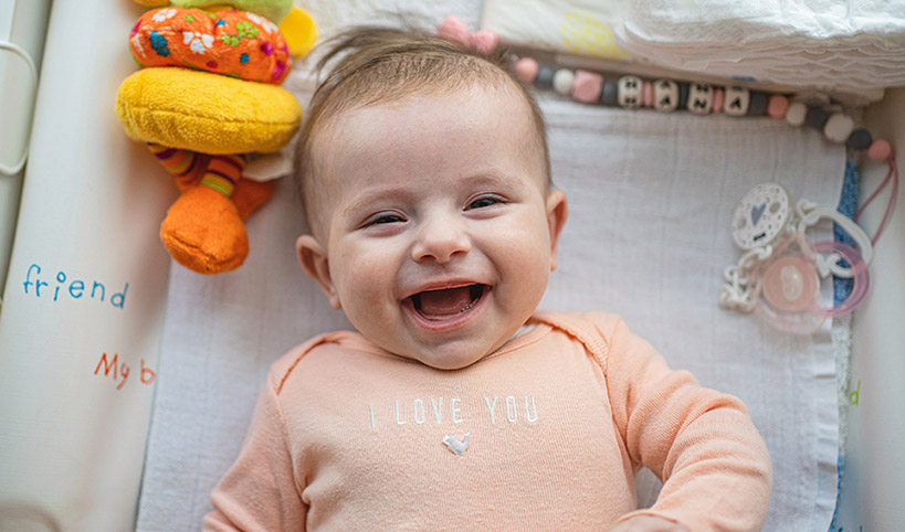 3 months old: Social development
