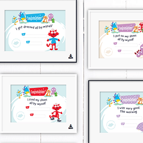 40 childhood milestone certificates